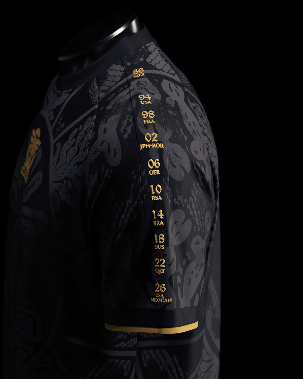 Mexico Heritage Jersey (2026WC Edition) - Black