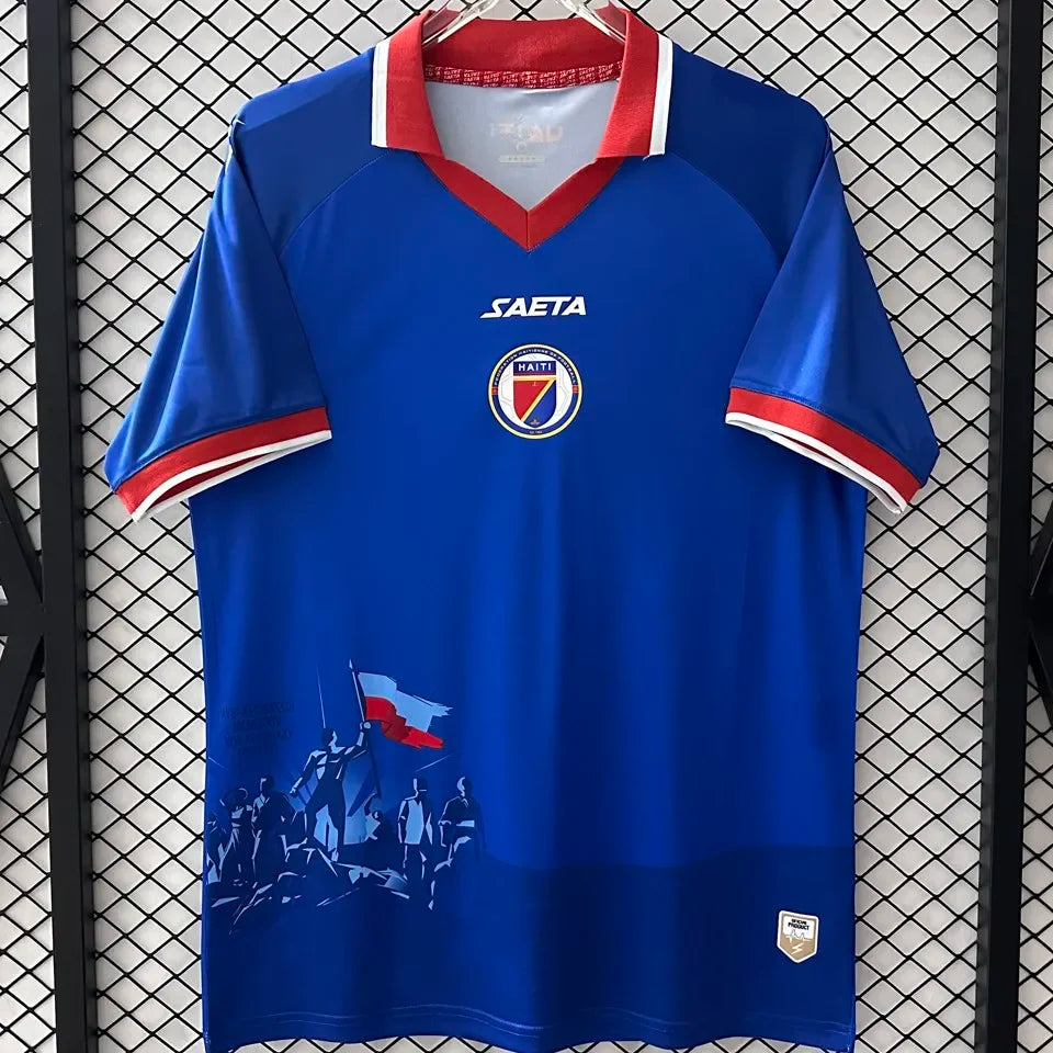 2026/27 Haiti Home Blue Fans Soccer Jersey 海地 Detail 1