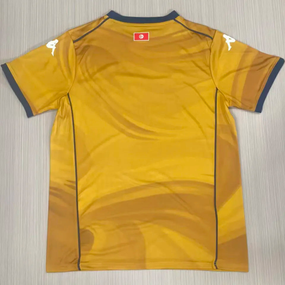 2026/27 Tunisia Third Gold Fans Soccer Jersey Back