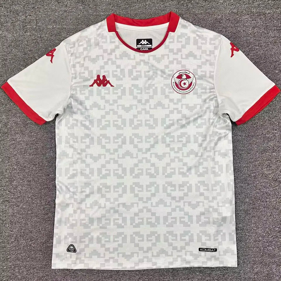 2026/27 Tunisia Away White Fans Soccer Jersey Front