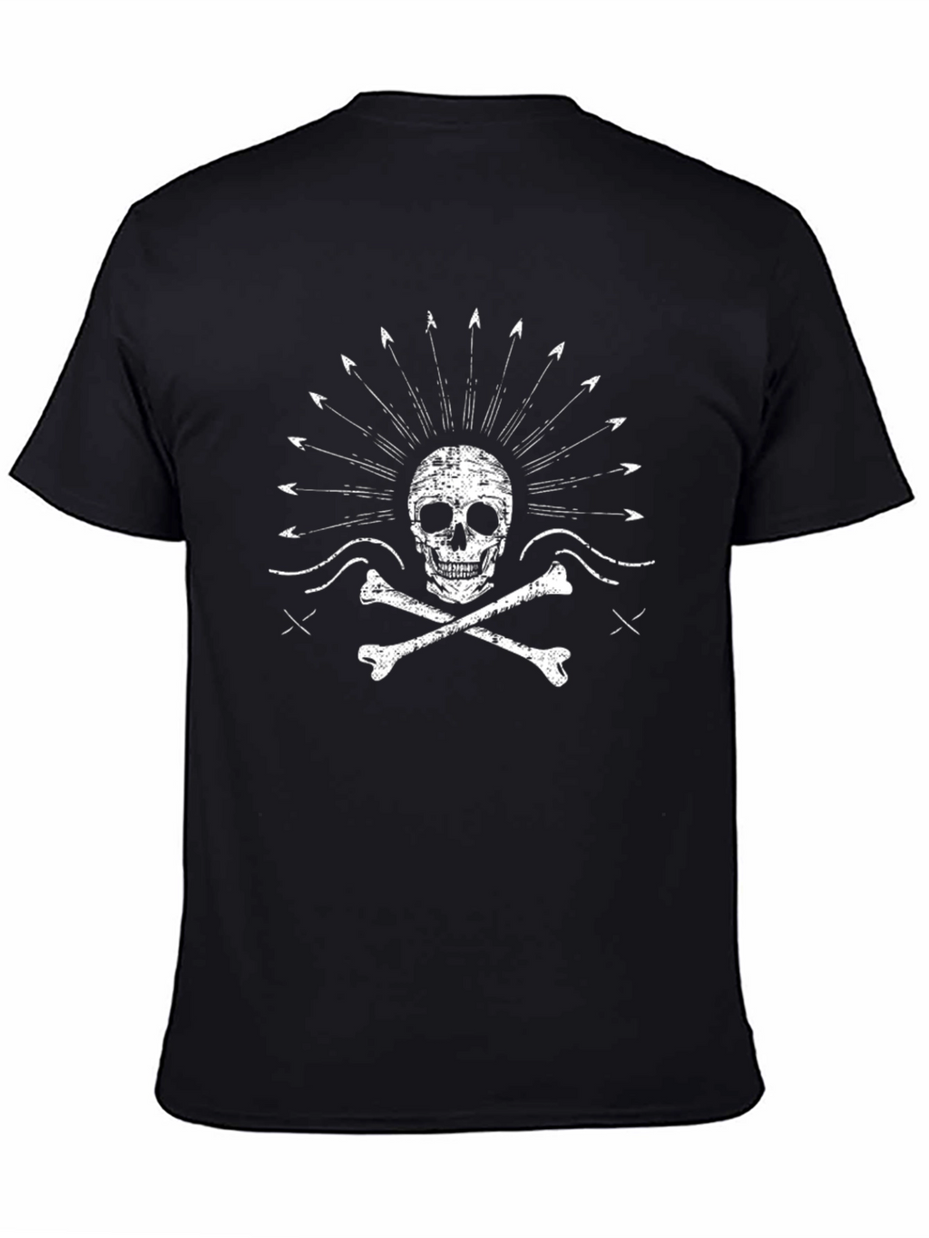 Skull & Crossbones Graphic Tee - Bold Black Shirt