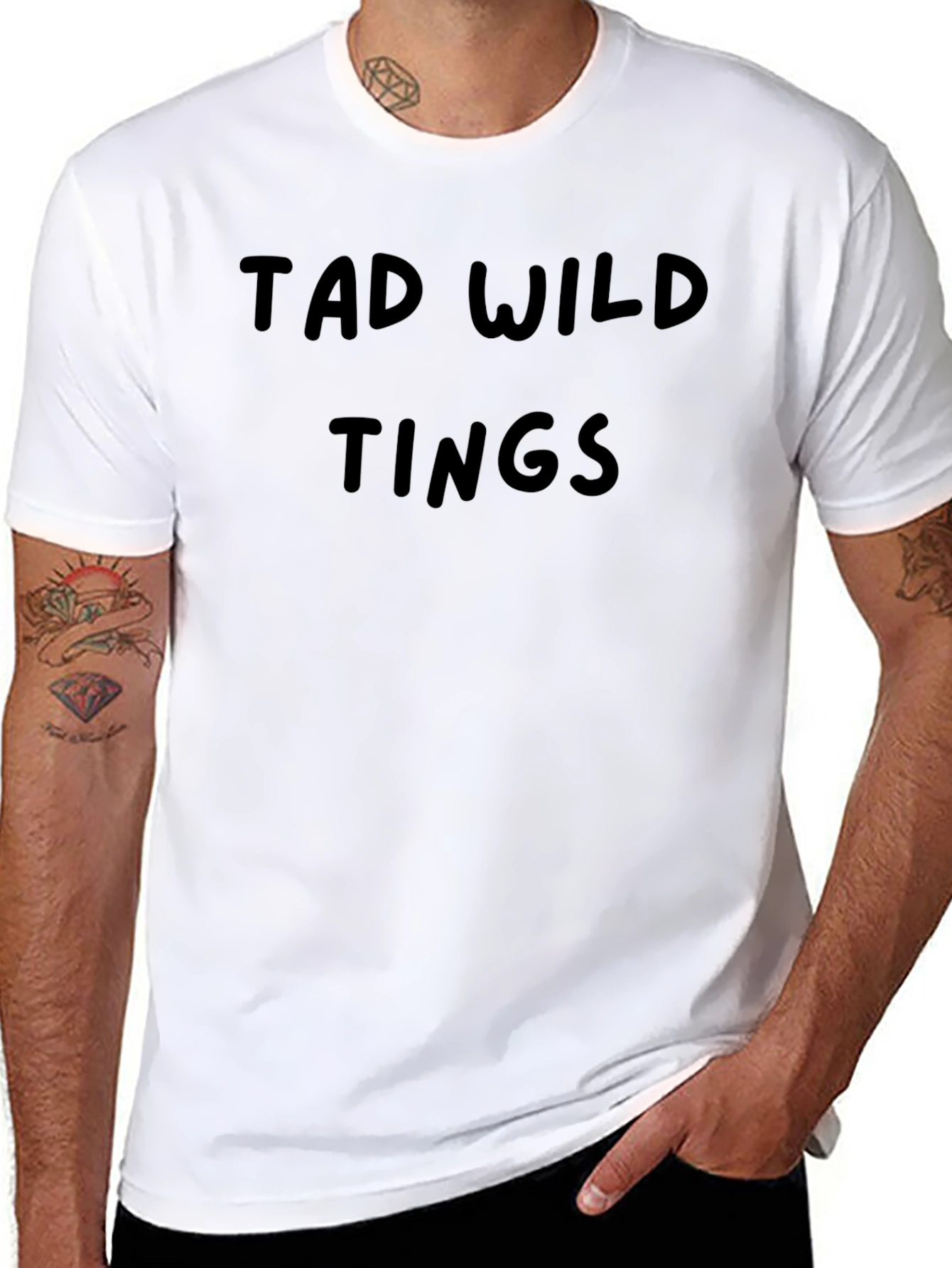 Tad Wild Tings Black Graphic Tee