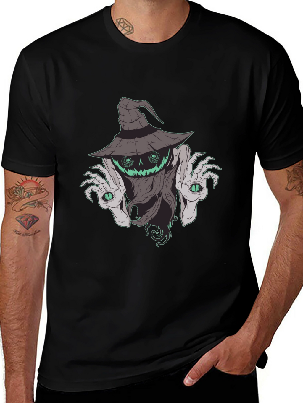 Spooky Monster Graphic Tee - Halloween Ready