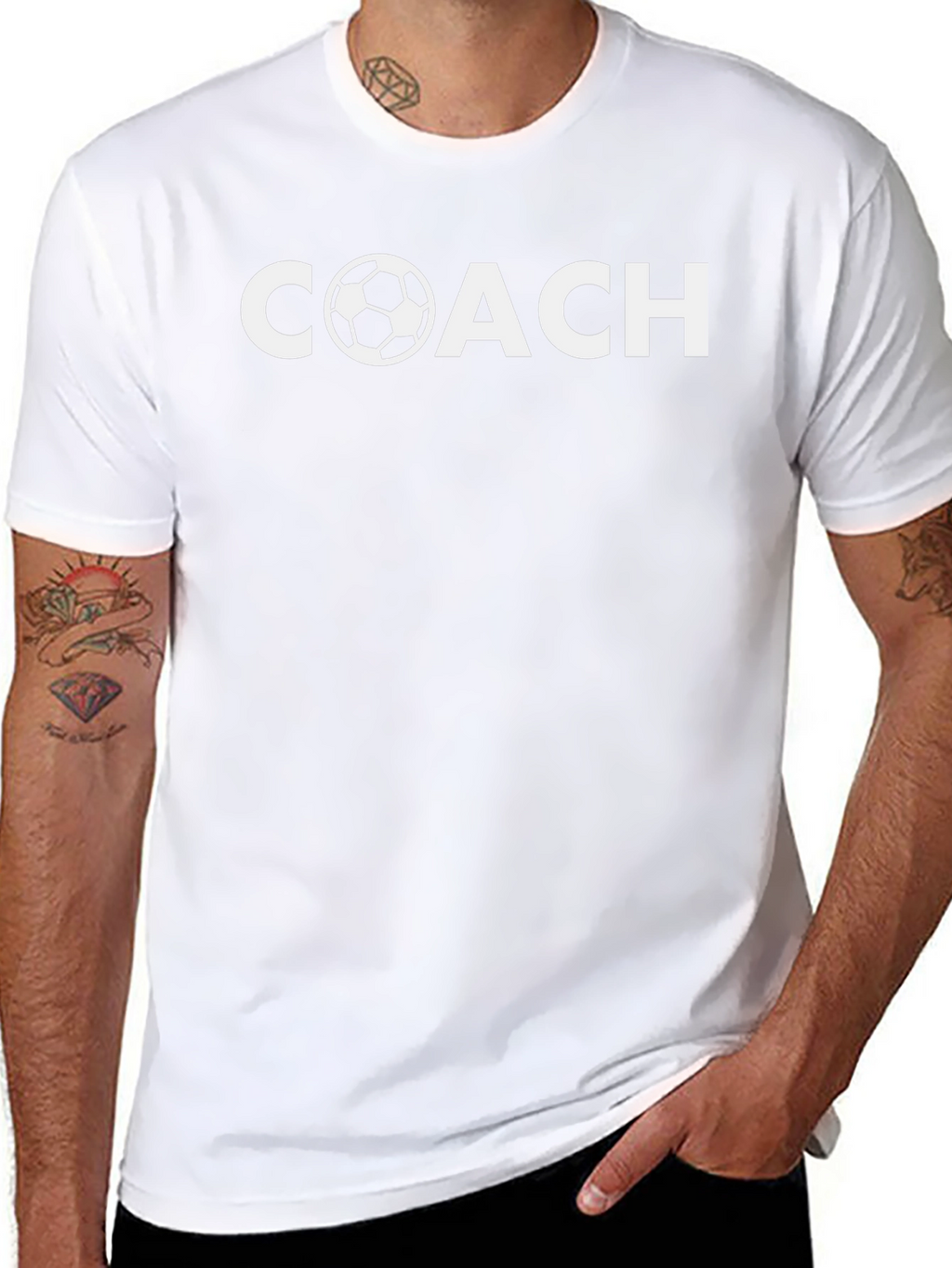Soccer Coach Graphic T-Shirt - Black