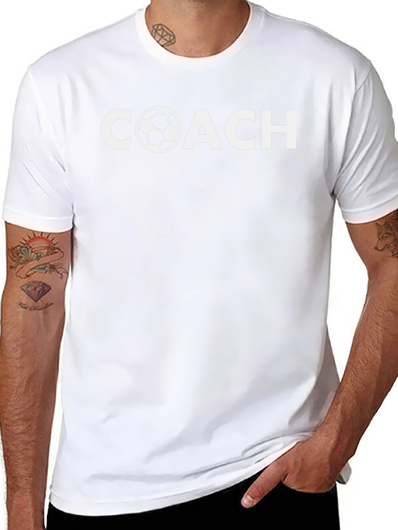 Soccer Coach Graphic T-Shirt - Black