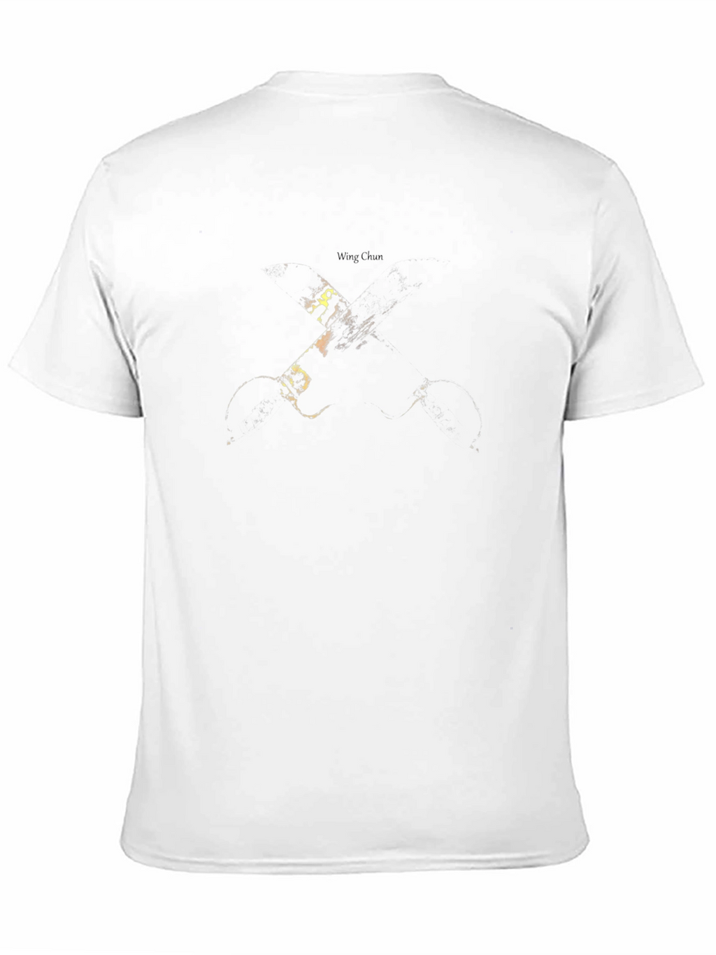 Abstract Graphic Print Black Tee