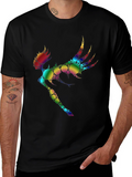 Rainbow Circle Fairy Graphic Tee - Black