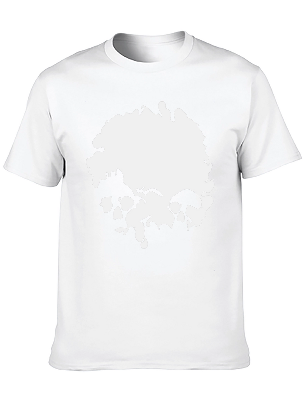 Skull Graphic Print Mens T-Shirt - Black