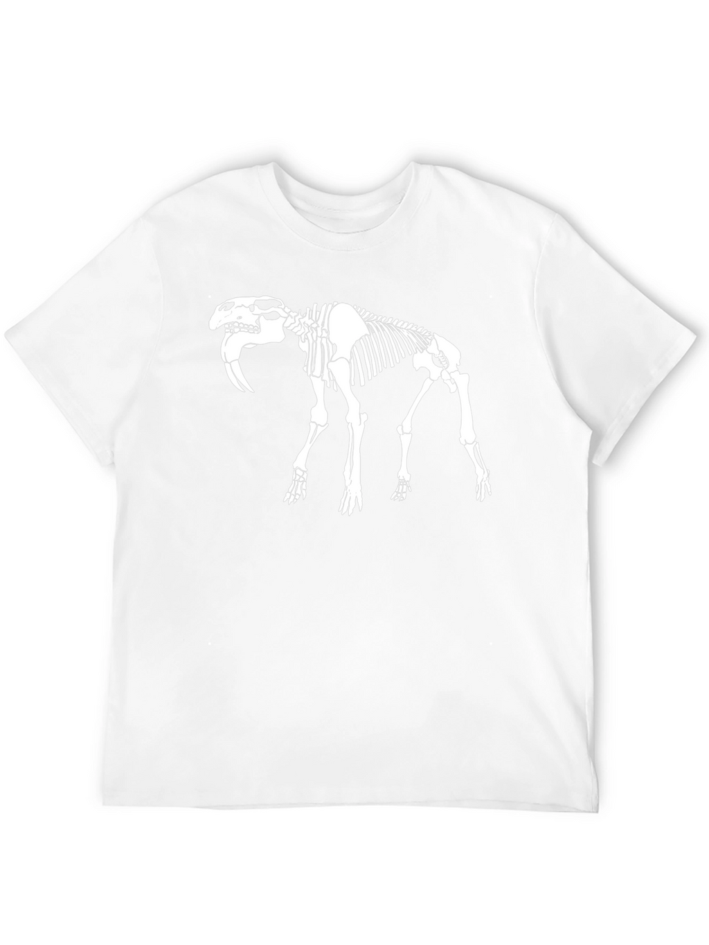 Skeleton Saber-Toothed Tiger Graphic Tee