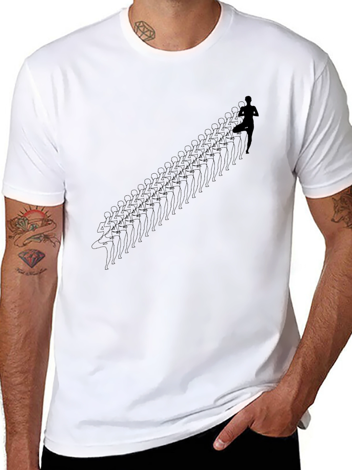 Running Man Silhouette T-Shirt