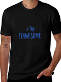 Flawsome Statement Graphic T-Shirt - Trendy Casual Tee