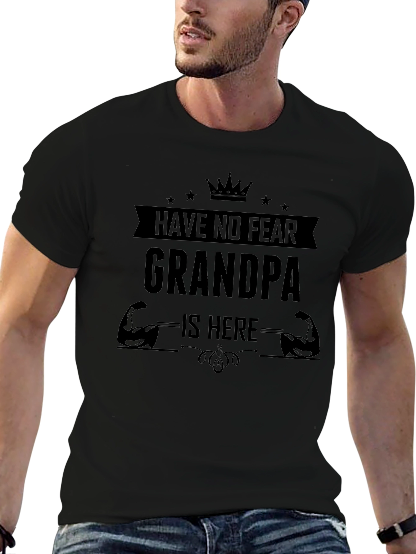 Have No Fear Grandpa Is Here Graphic Tee