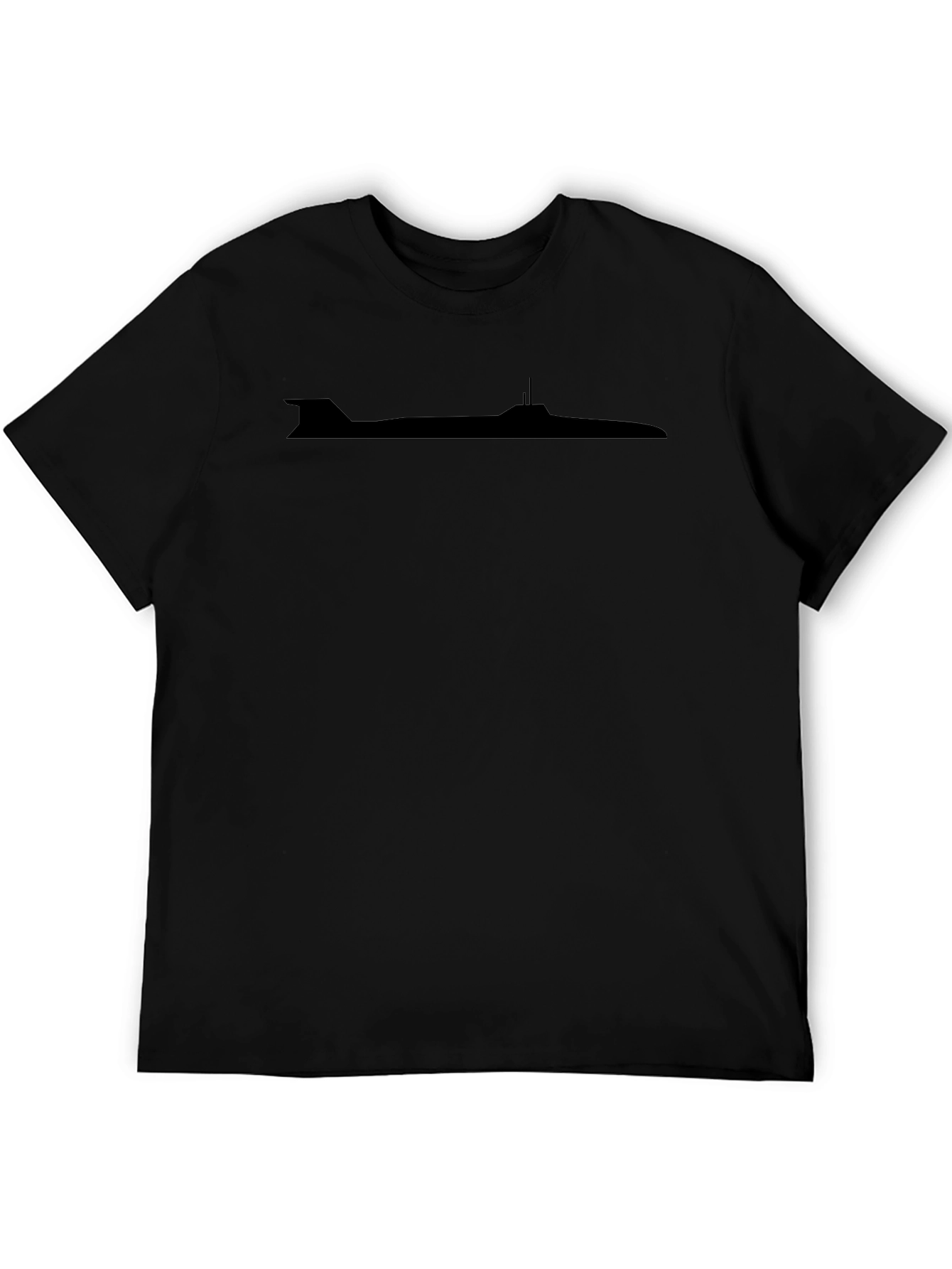 Submarine Silhouette Black T-Shirt