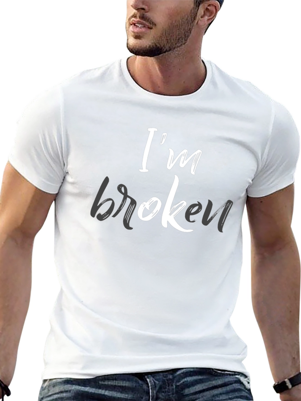 Im Broken Graphic Tee - Mens Black T-Shirt