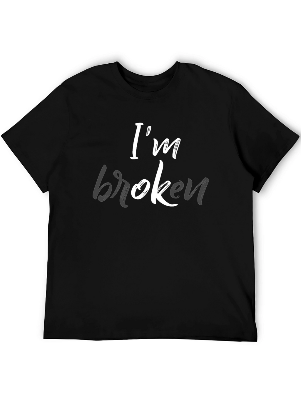 Im Broken Graphic Tee - Mens Black T-Shirt