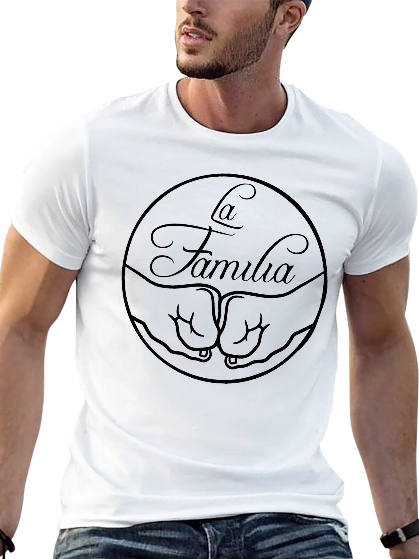 La Familia Black Graphic Tee