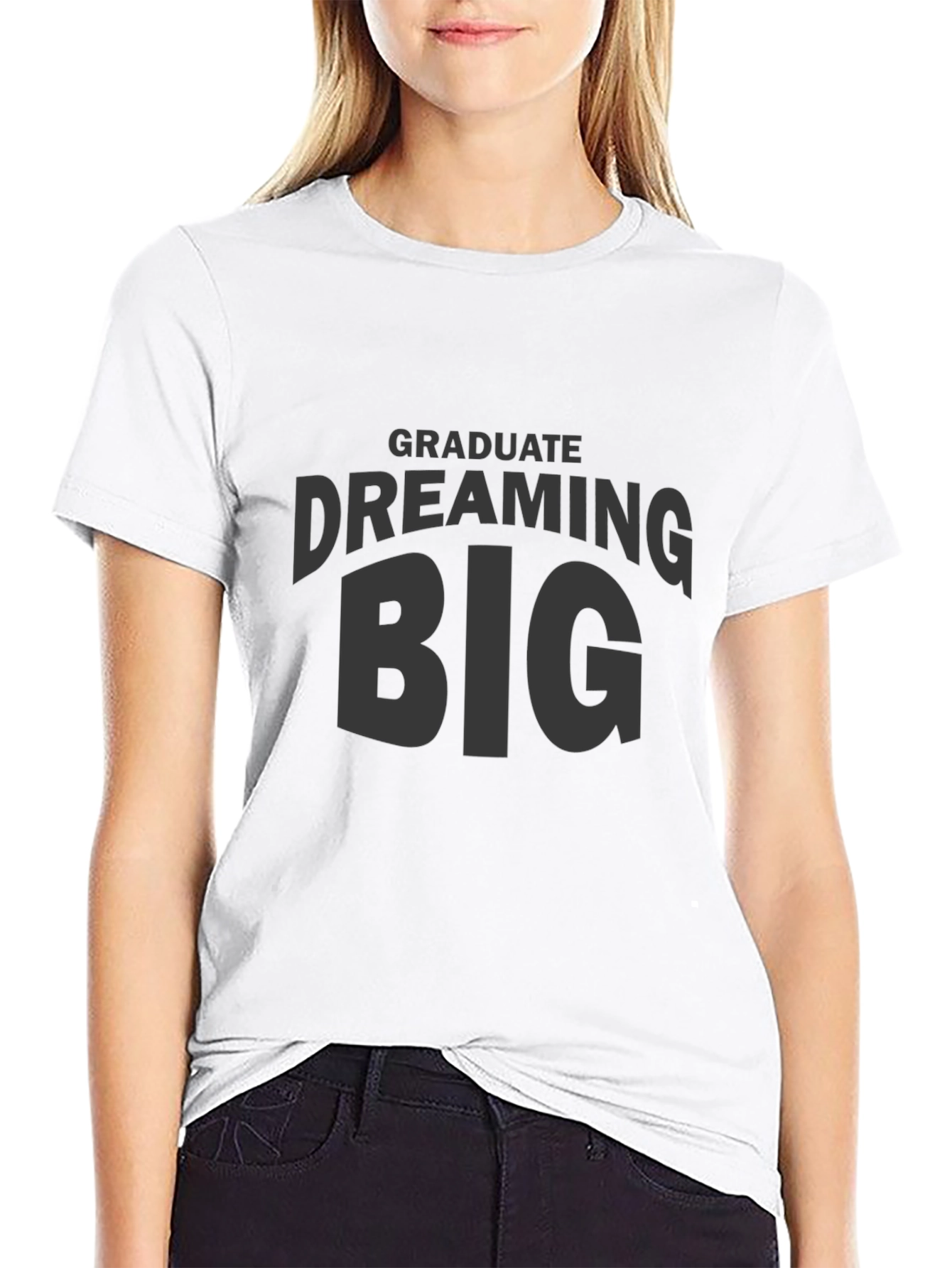 Dream Big Graduate Black T-Shirt