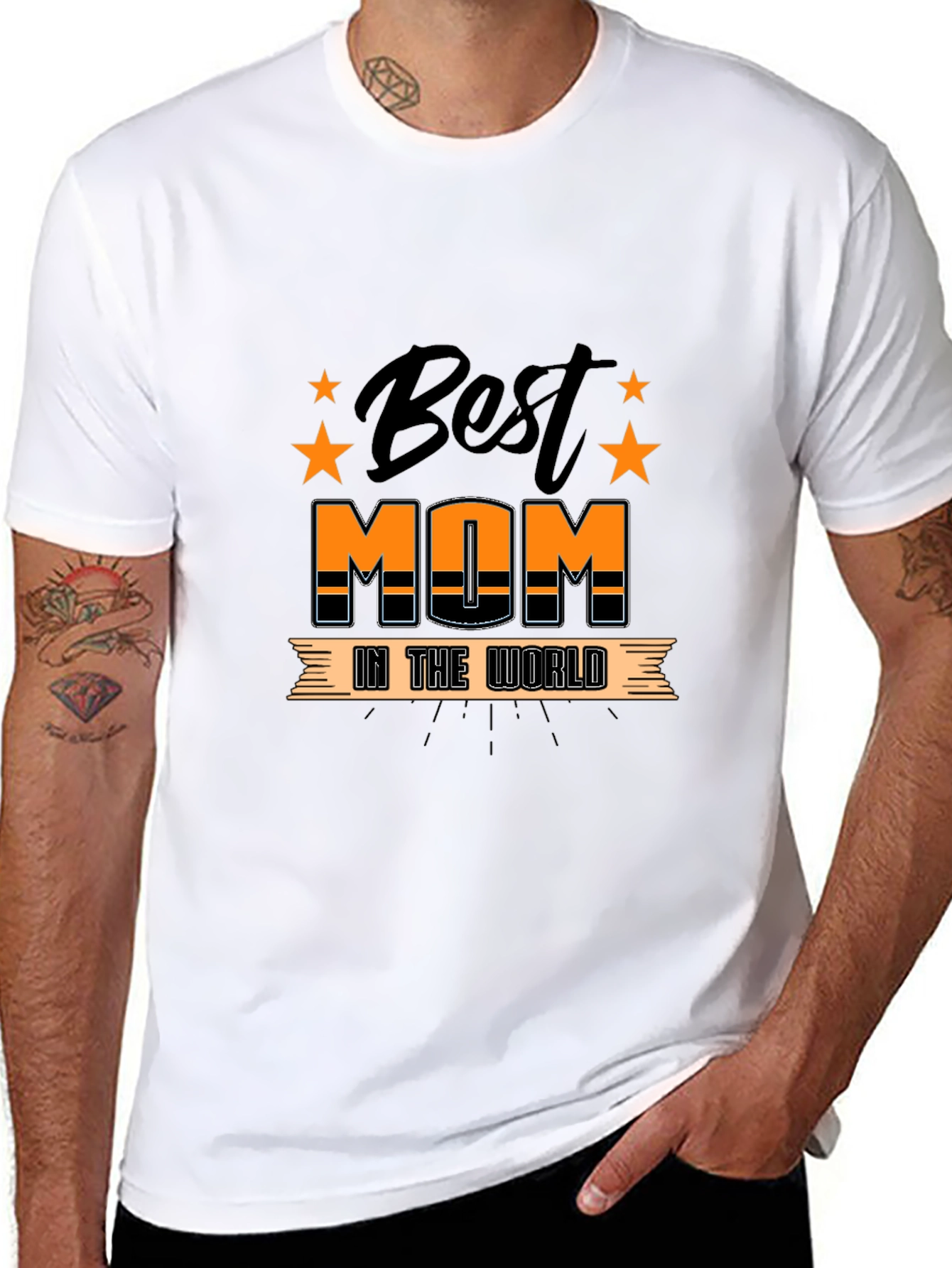 Best Mom In The World Black T-Shirt