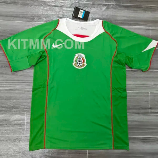 2004/2005 Mexico Home Green Retro Soccer Jersey Front