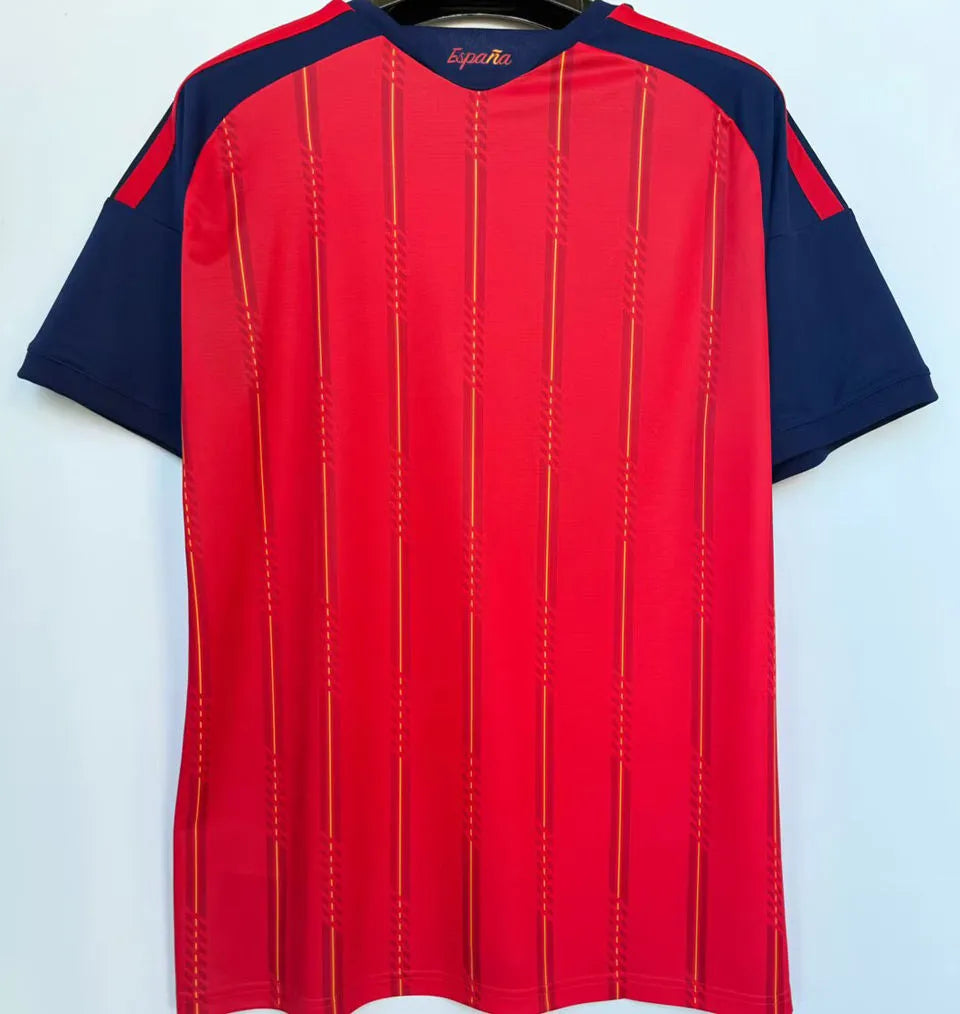 LAMINE YAMAL #19 Spain 1:1 Quality Home Red Fans Jersey 2026/27 ★★ Detail 1