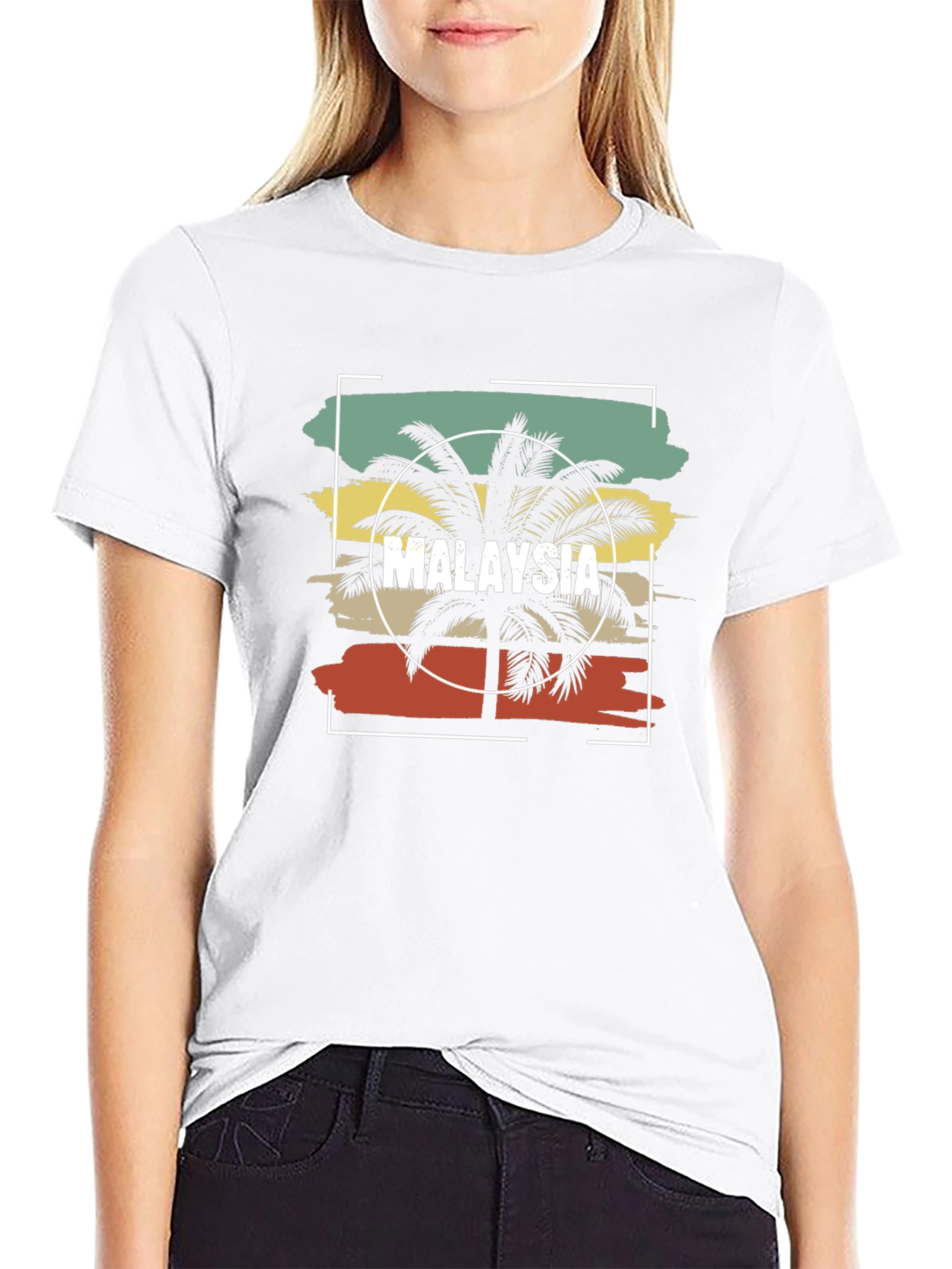 Malaysia Palm Tree Graphic Tee - Retro Vacation Vibes