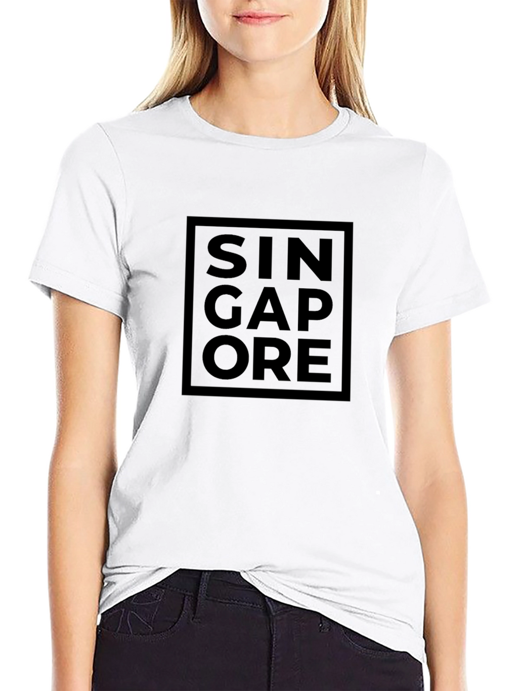 Singapore Graphic Tee - Mens Black T-Shirt