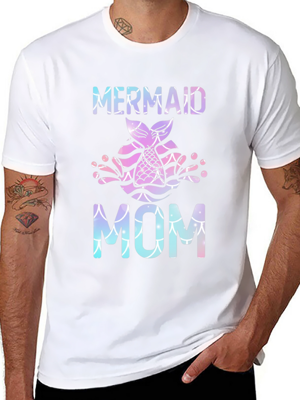 Mermaid Mom T-Shirt - Stylish Graphic Tee