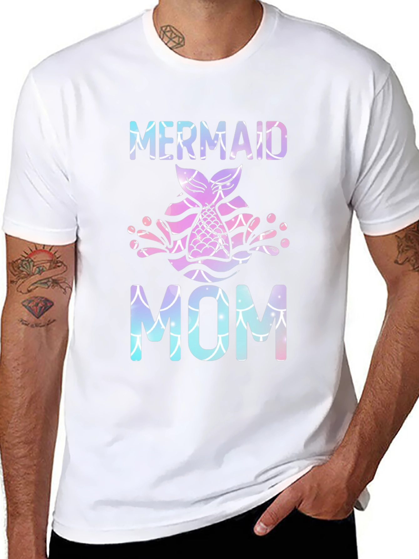 Mermaid Mom T-Shirt - Stylish Graphic Tee