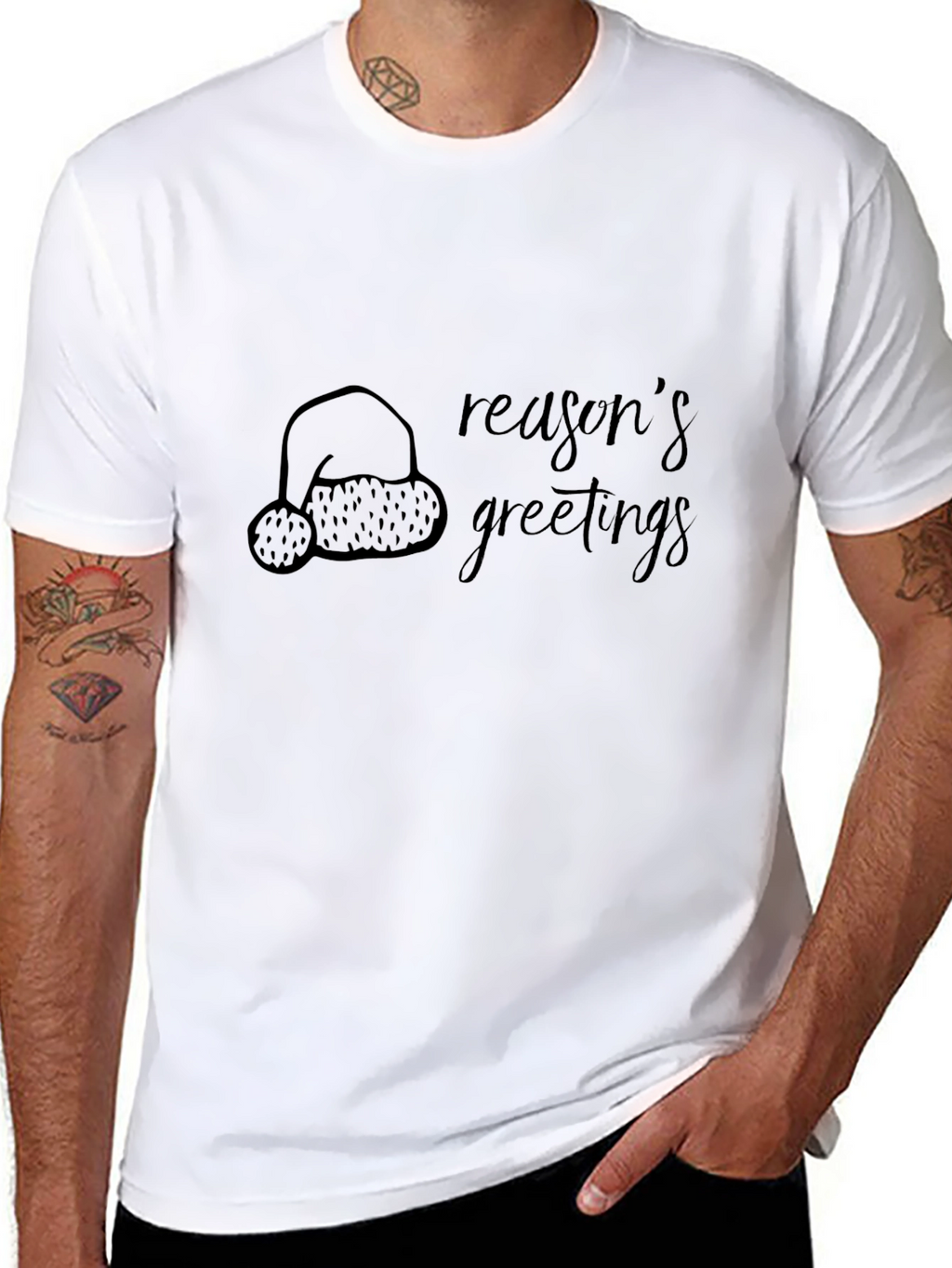 Reasons Greetings Black T-Shirt