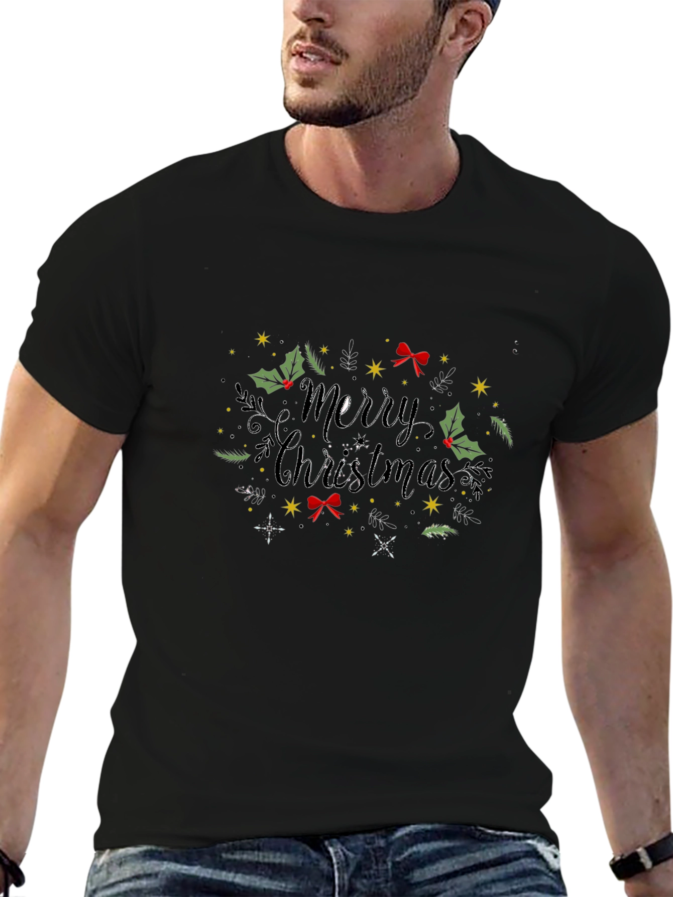 Merry Christmas Graphic Tee - Holiday Style