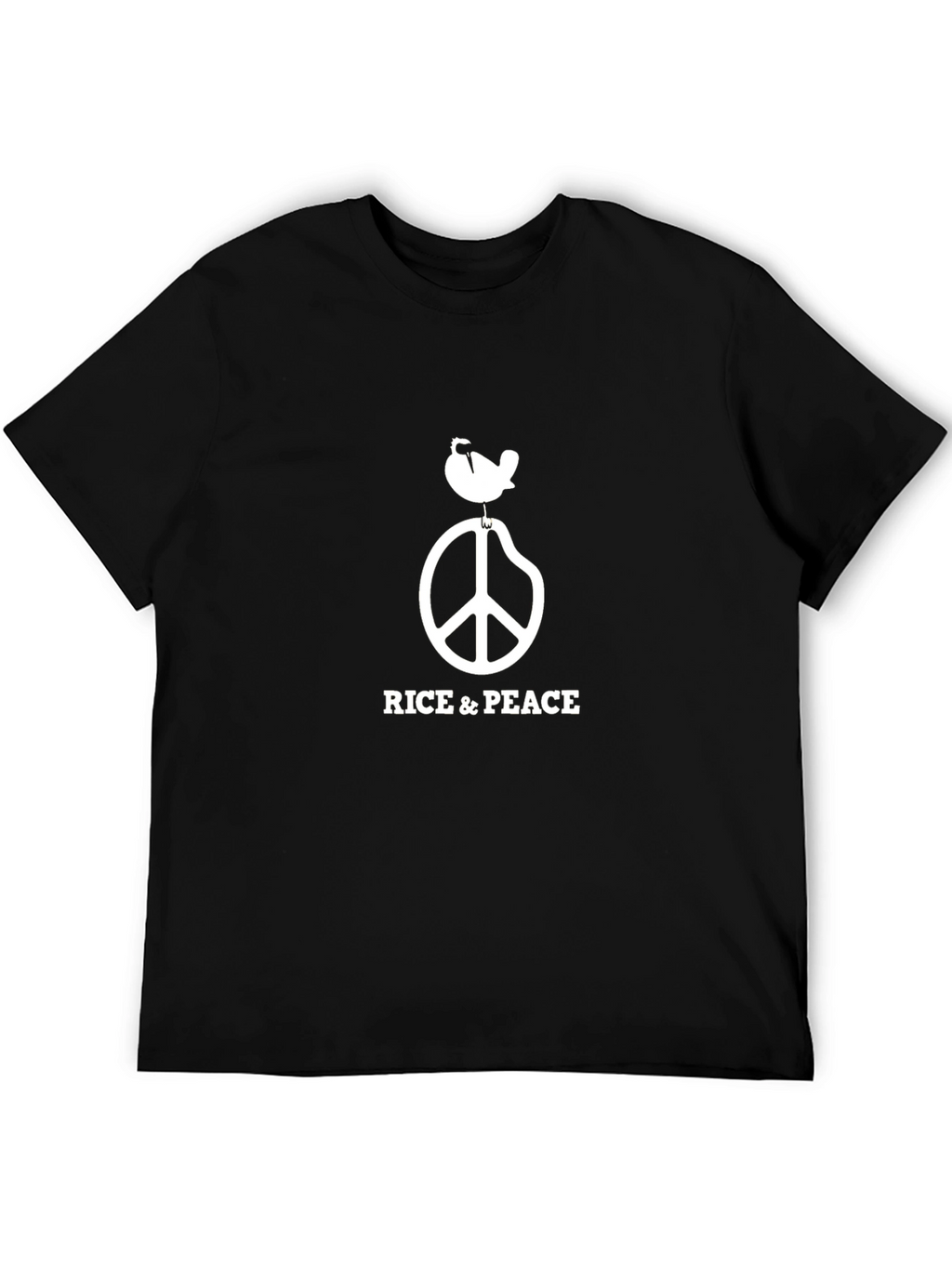 Rice & Peace Graphic Tee - Black