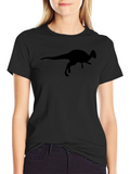 Dinosaur Silhouette Black T-Shirt