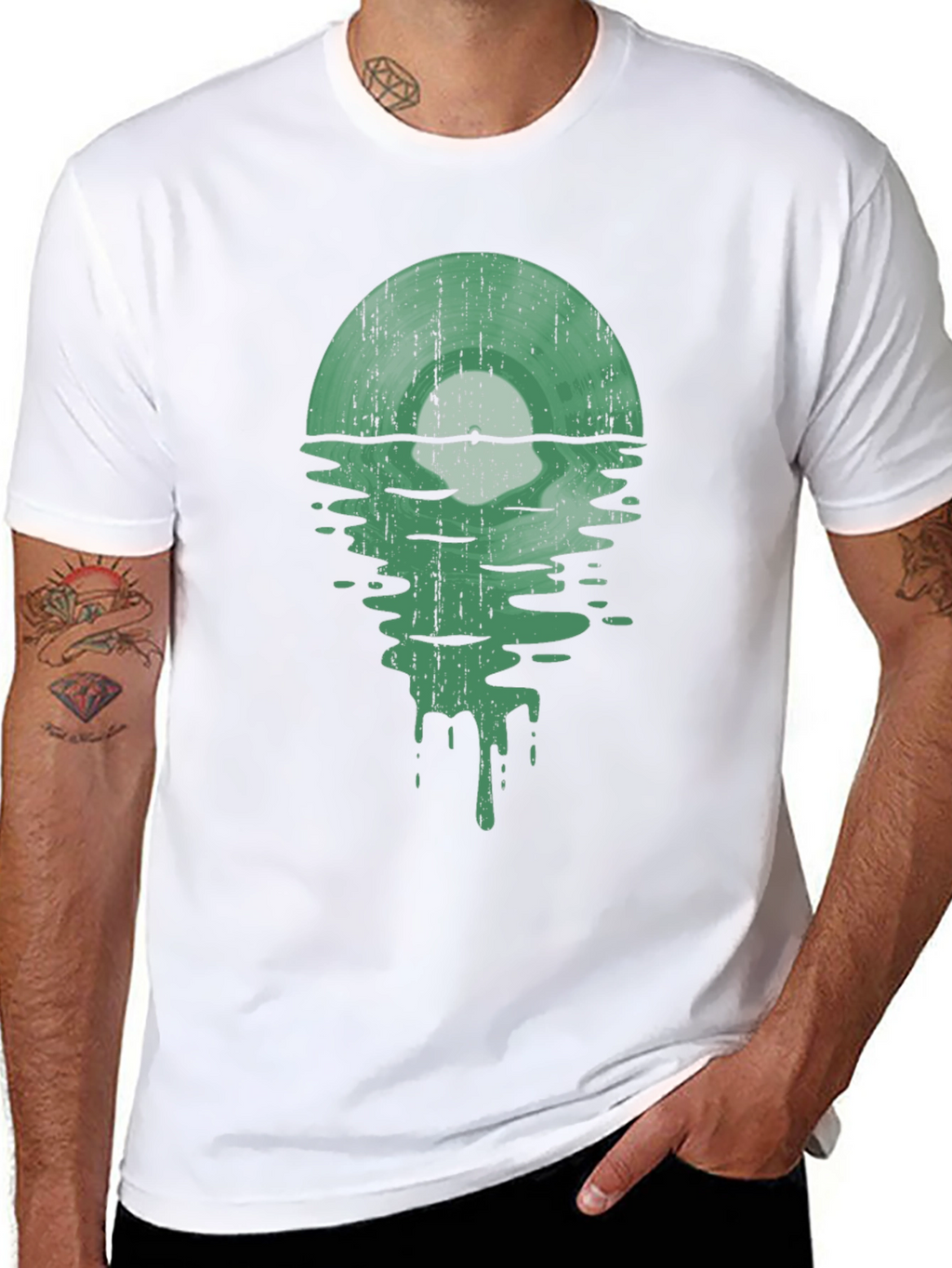 Retro Vinyl Record Graphic Tee