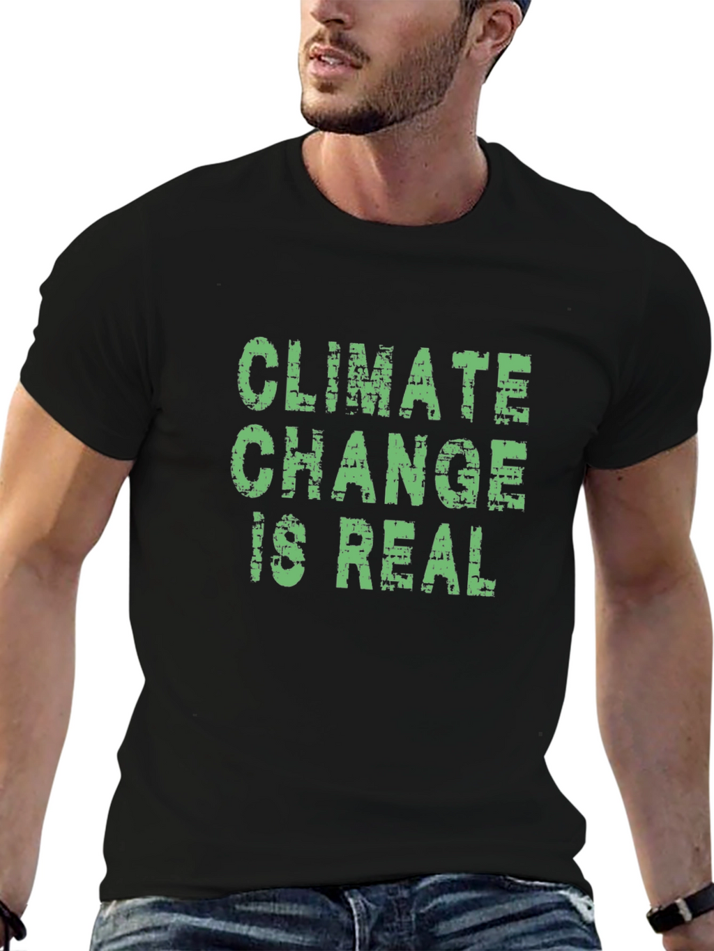 Climate Change Is Real Graphic Tee - Eco-Friendly Awareness
