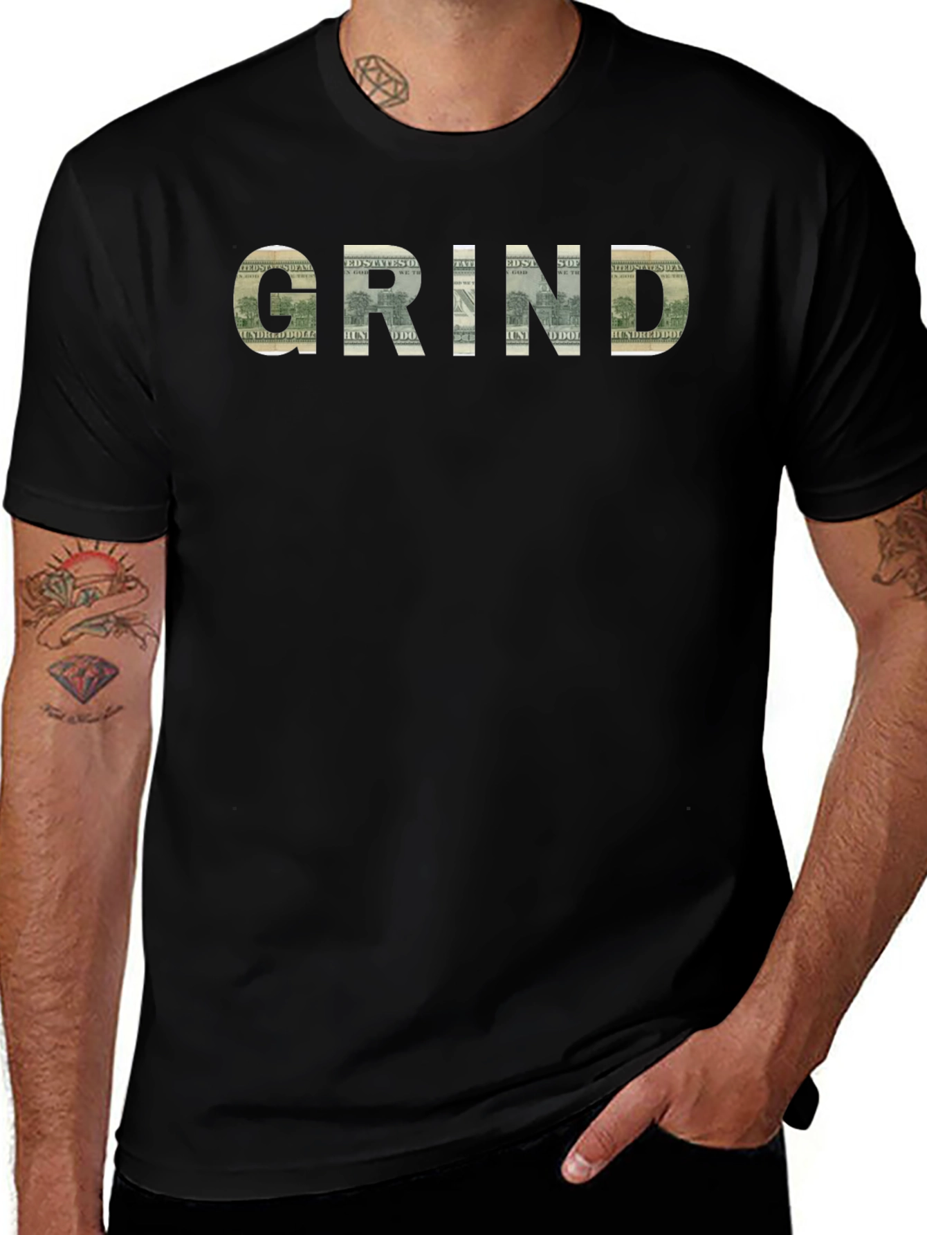 Grind Money T-Shirt - Black