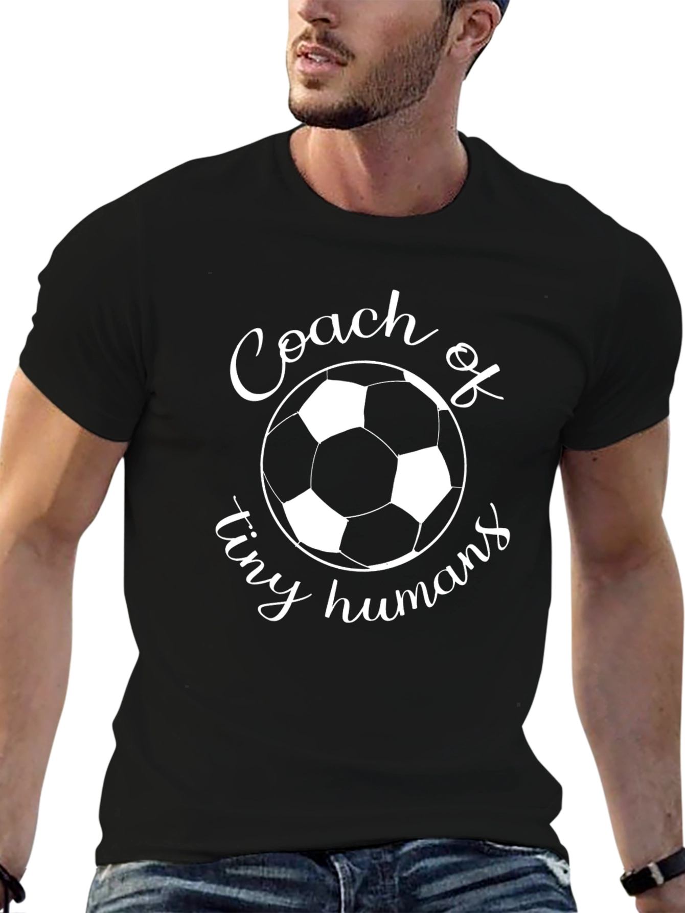 Coach of Tiny Humans Soccer T-Shirt