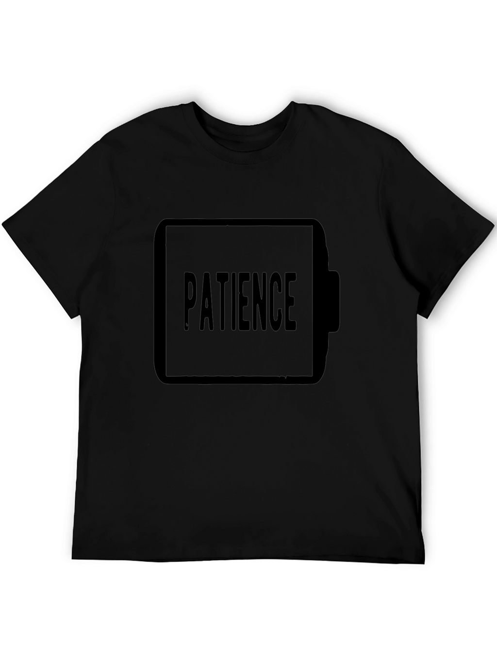 Patience Low Battery Black T-Shirt