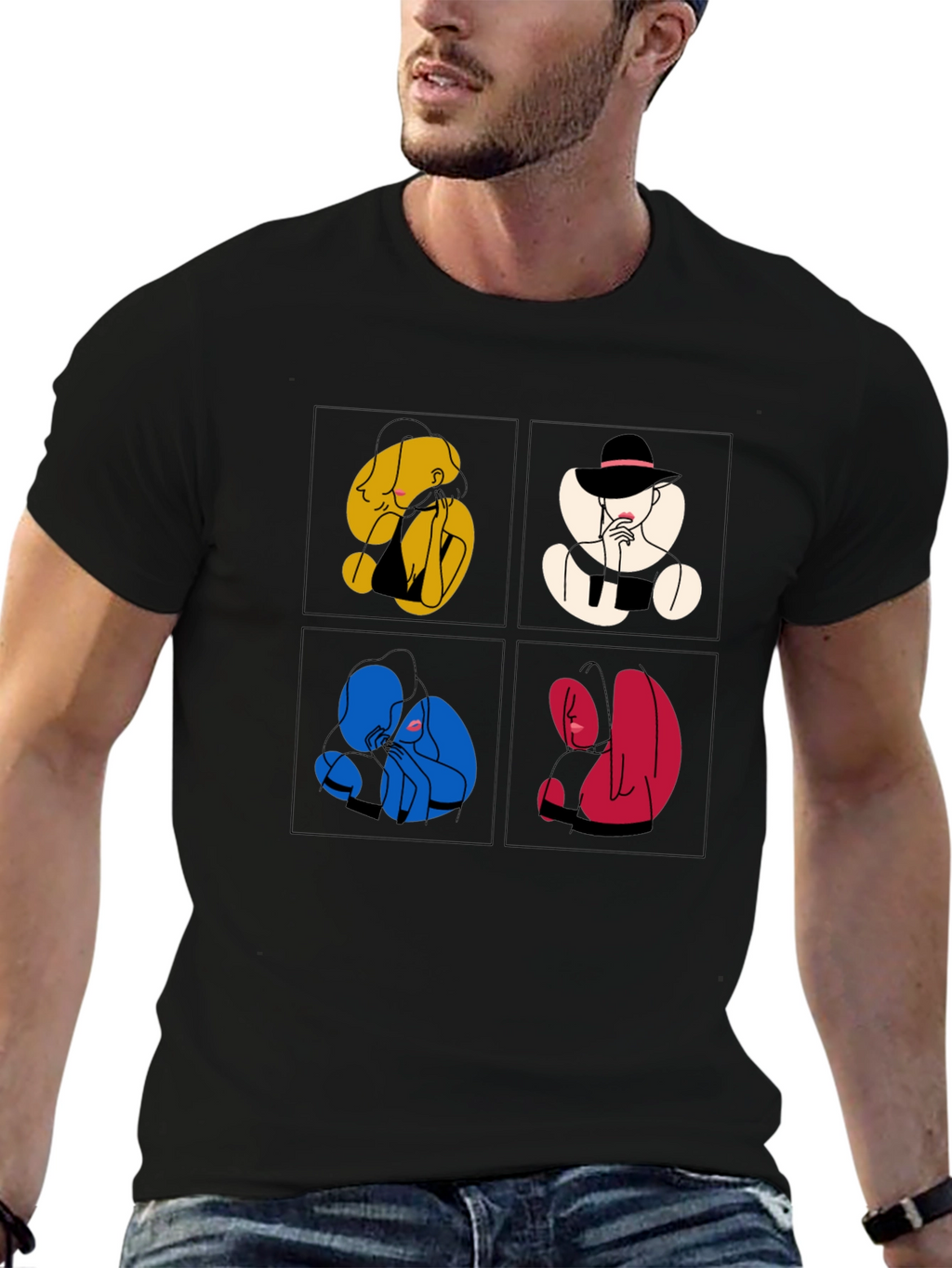 Abstract Art Graphic Tee - Unique Style
