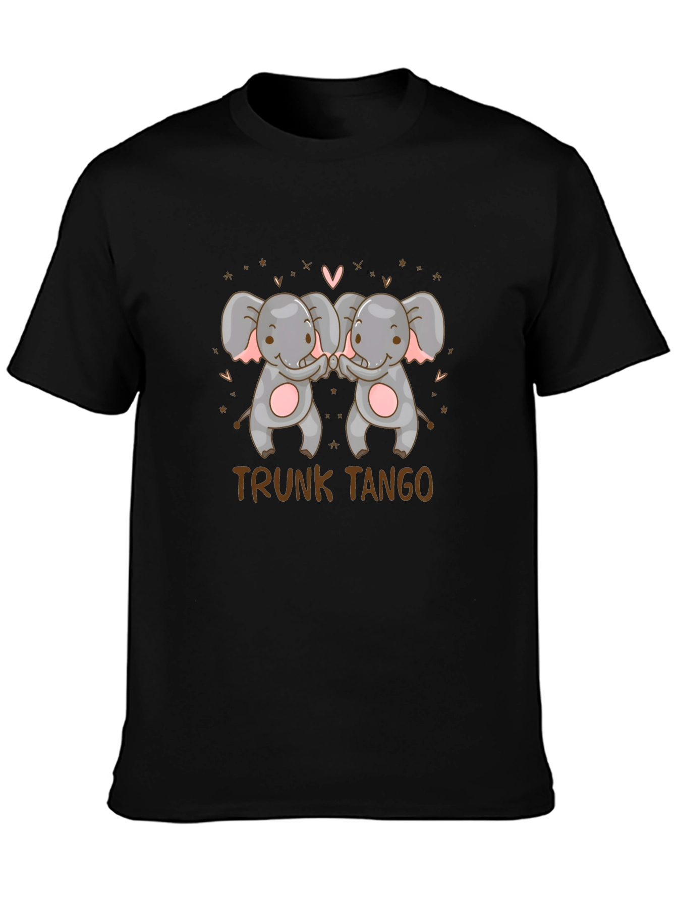 Trunk Tango Elephant Graphic Tee - Black
