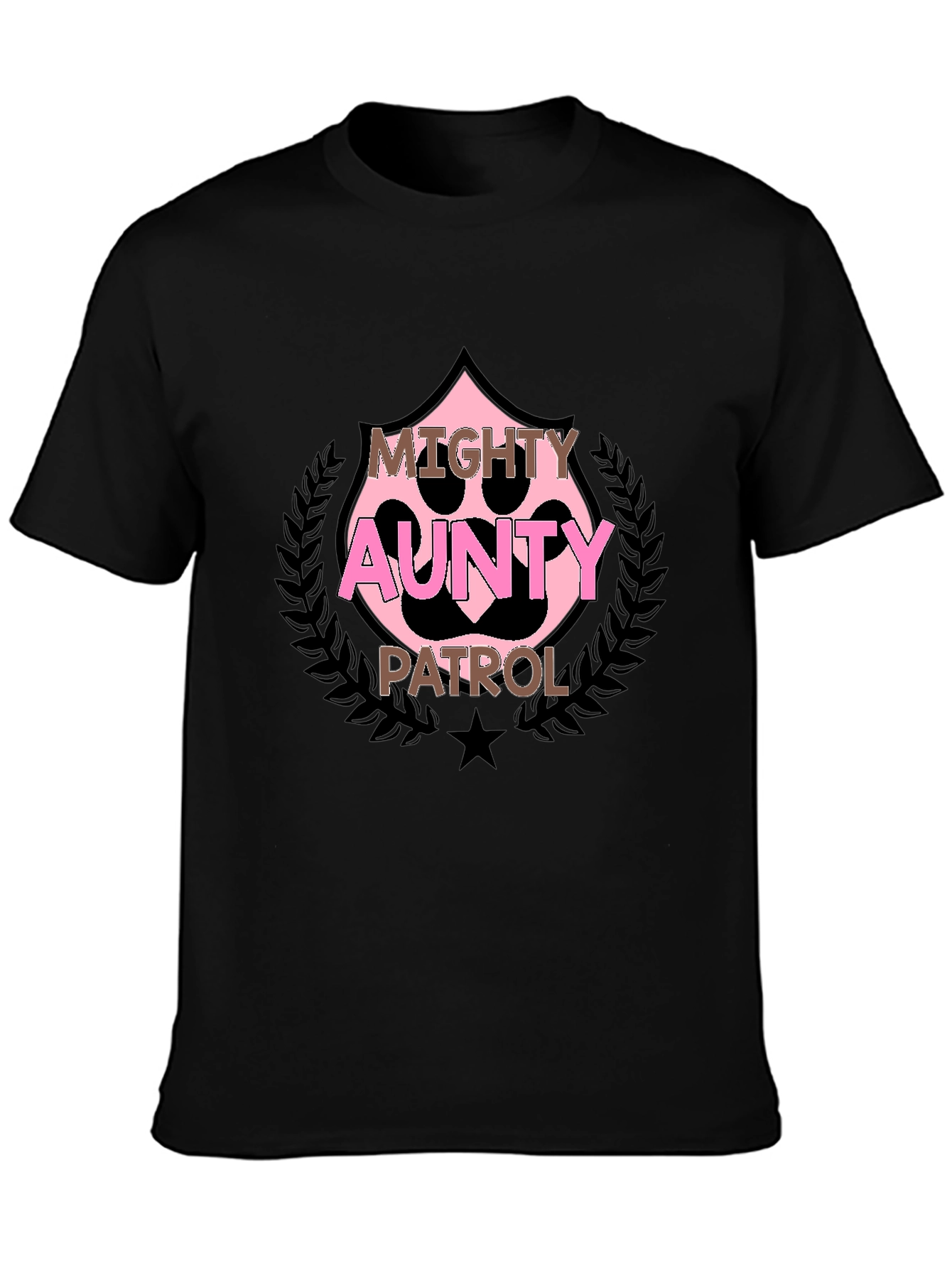 Mighty Aunty Patrol Black T-Shirt