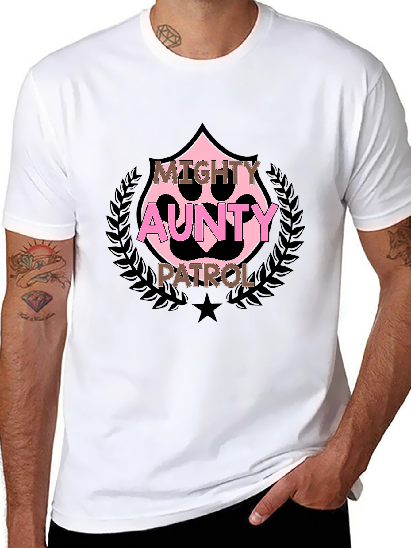 Mighty Aunty Patrol Black T-Shirt