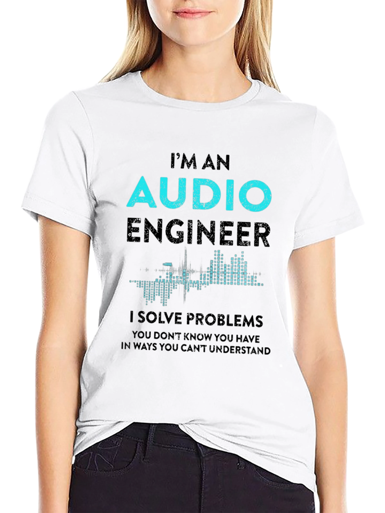 Audio Engineer T-Shirt - Solve Problems Design