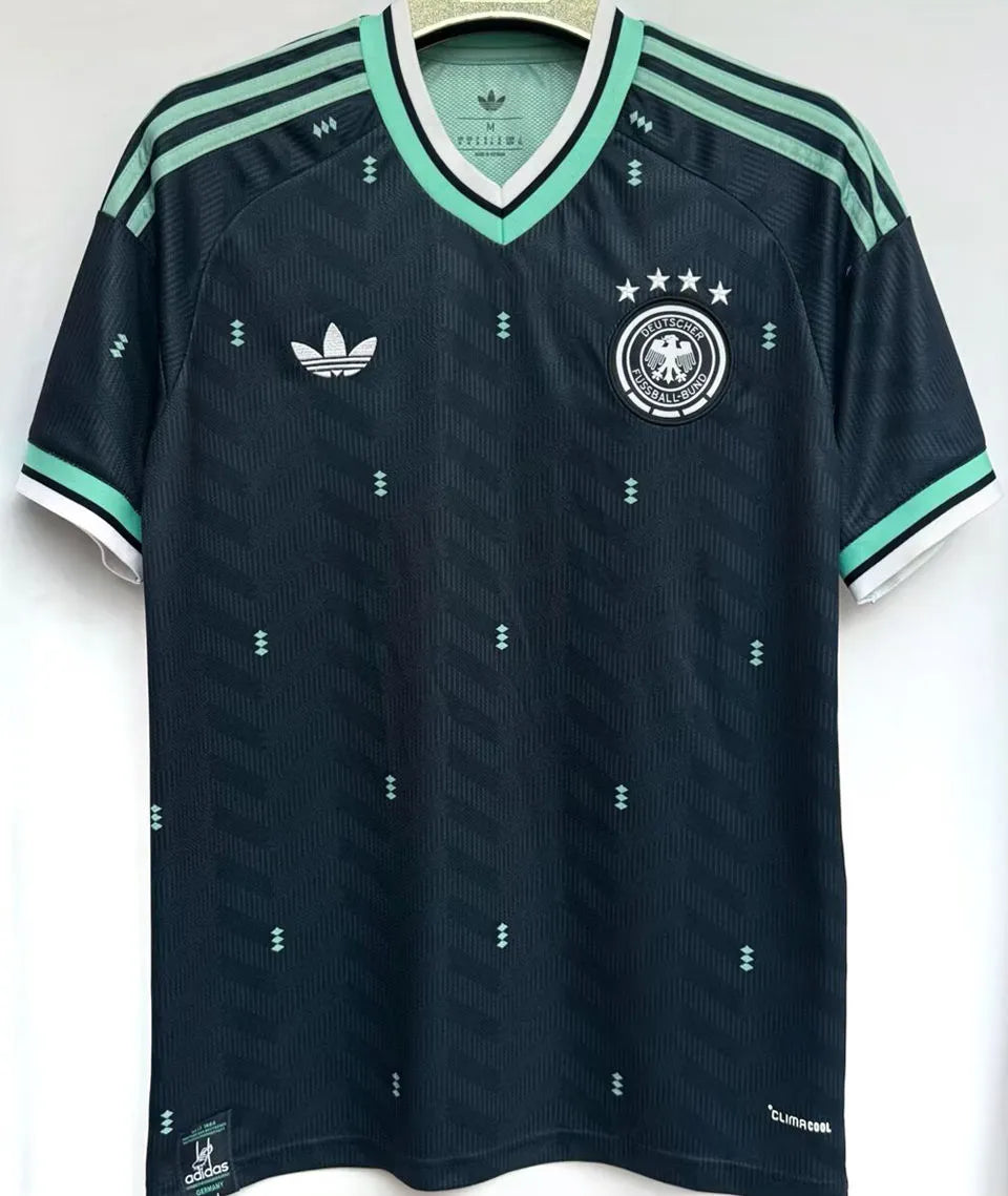 2026/27 Germany 1:1 Quality Away Fans Soccer Jersey (Have Right Patch 有右臂章 白底金字） Back