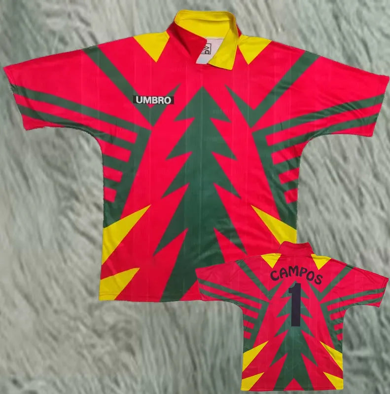 1985 Mexico Pink Retro Style Jersey Detail 3