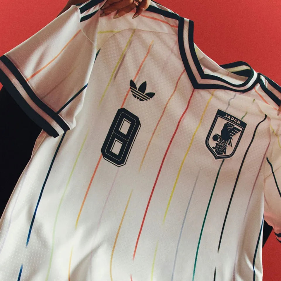 2026/27 Japan Away White Player Version Long Sleeve Jersey Detail 1