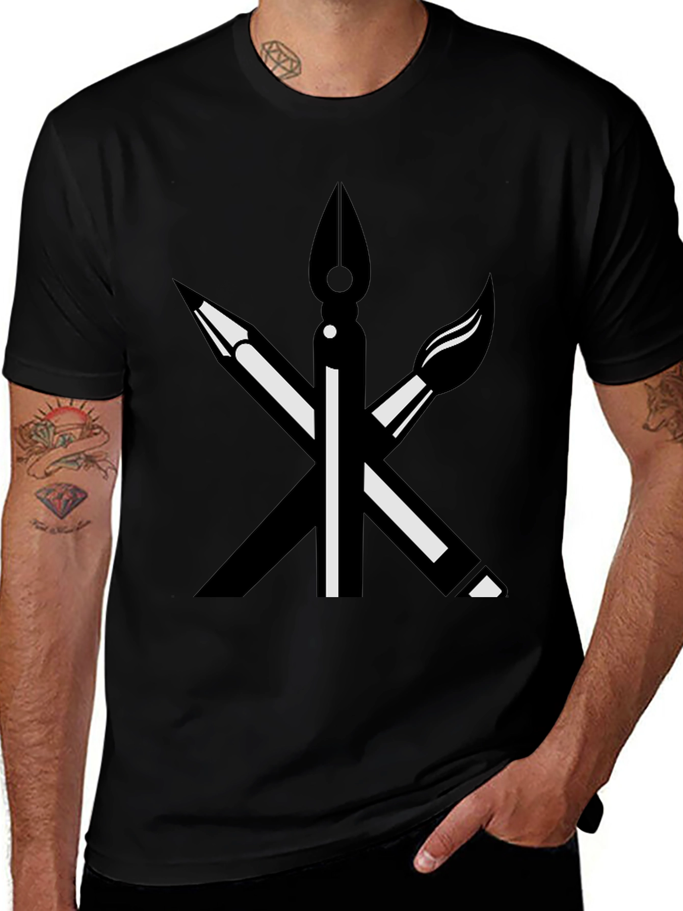Artists Toolkit Graphic Tee - Black Cotton Shirt