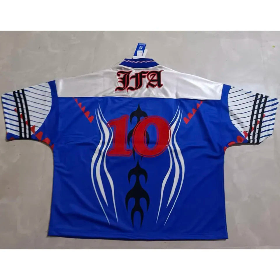 #10 Japan Blue Special Edition Retro Style Fans Jersey Back
