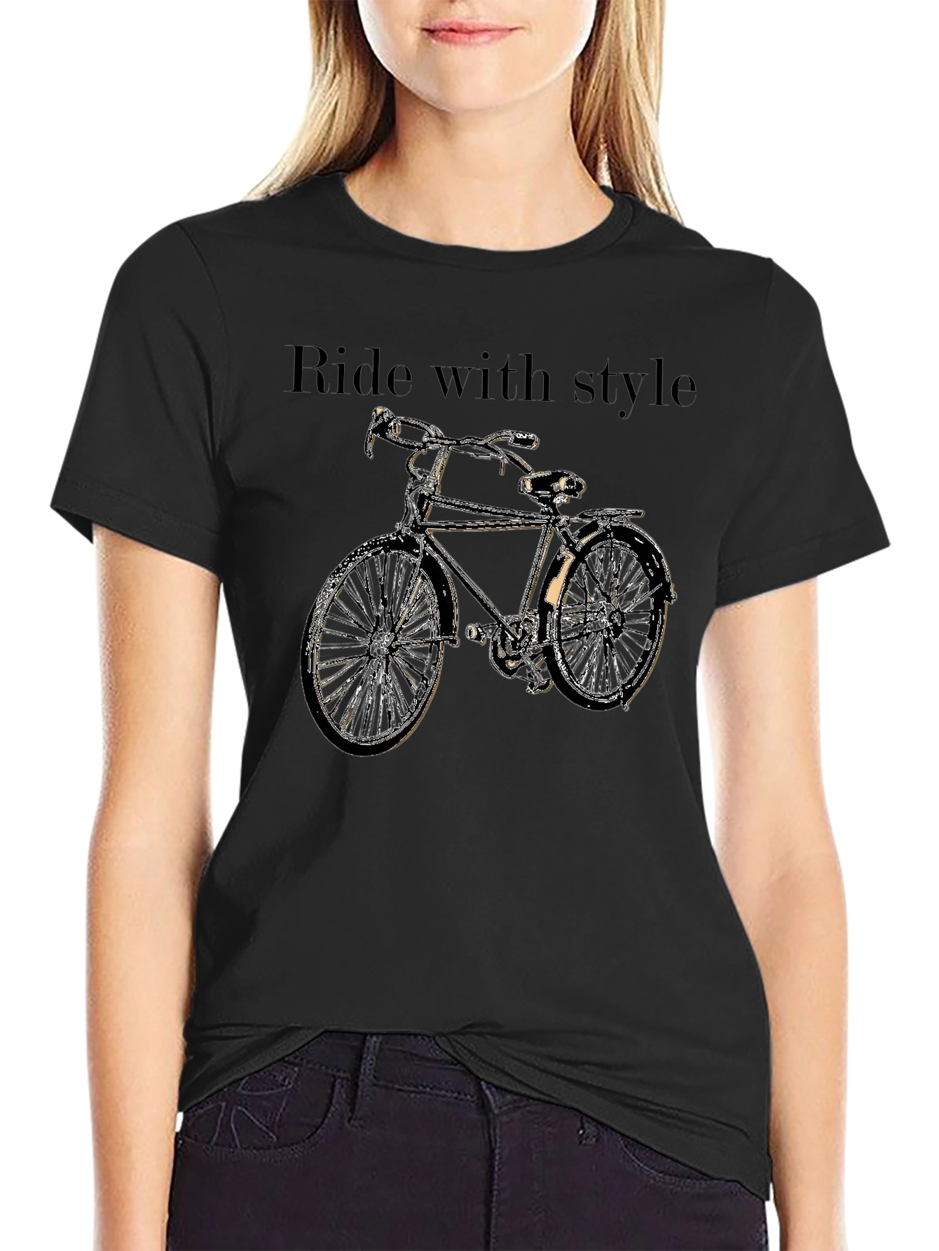 Ride with Style Bicycle Graphic Tee