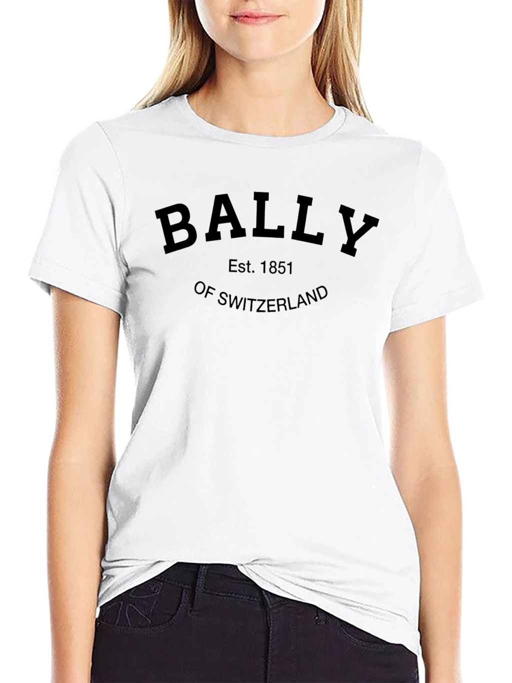 BALLY Est. 1851 Switzerland Black Graphic T-Shirt