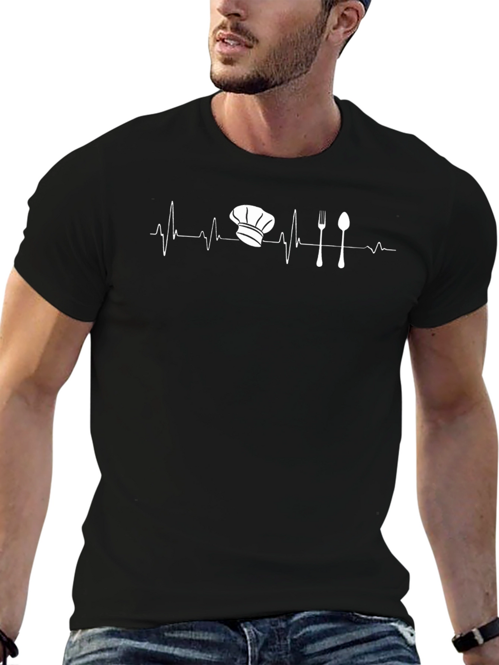 Chef Heartbeat T-Shirt - Culinary Life Line Tee